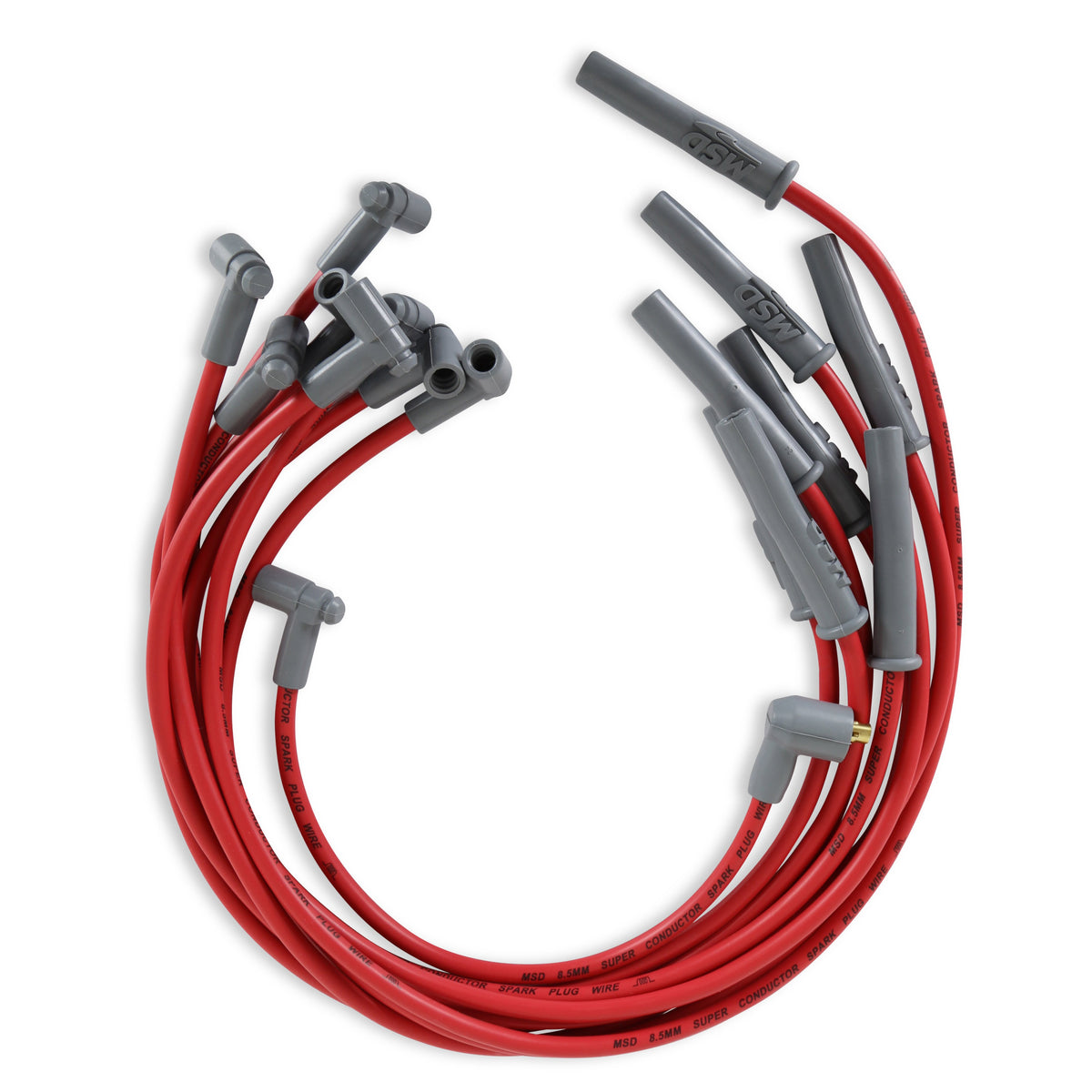 MSD 35399 Super Conductor Spark Plug Wire Set, for Ford 289-302, w/HEI Cap