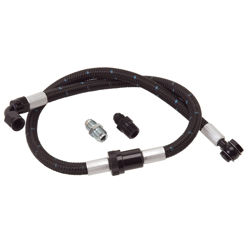 Edelbrock 8102 Fuel Hose Assembly with Street Filter SBC Proclassic Finish