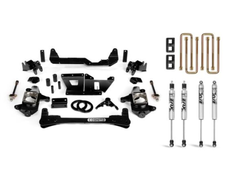 Cognito Motorsports 110-P0785 4-Inch Standard Lift Kit with Fox PS 2.0 IFP Shocks for 2001-2010 Chevrolet Silverado / GMC Sierra 2500 HD / 3500 HD