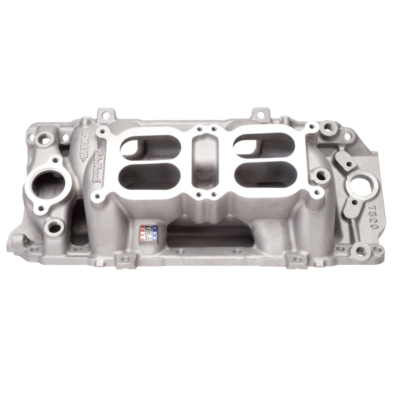 Edelbrock 7520 Manifold Dual Quad RPM Air Gap Big Block Chevrolet Oval Port