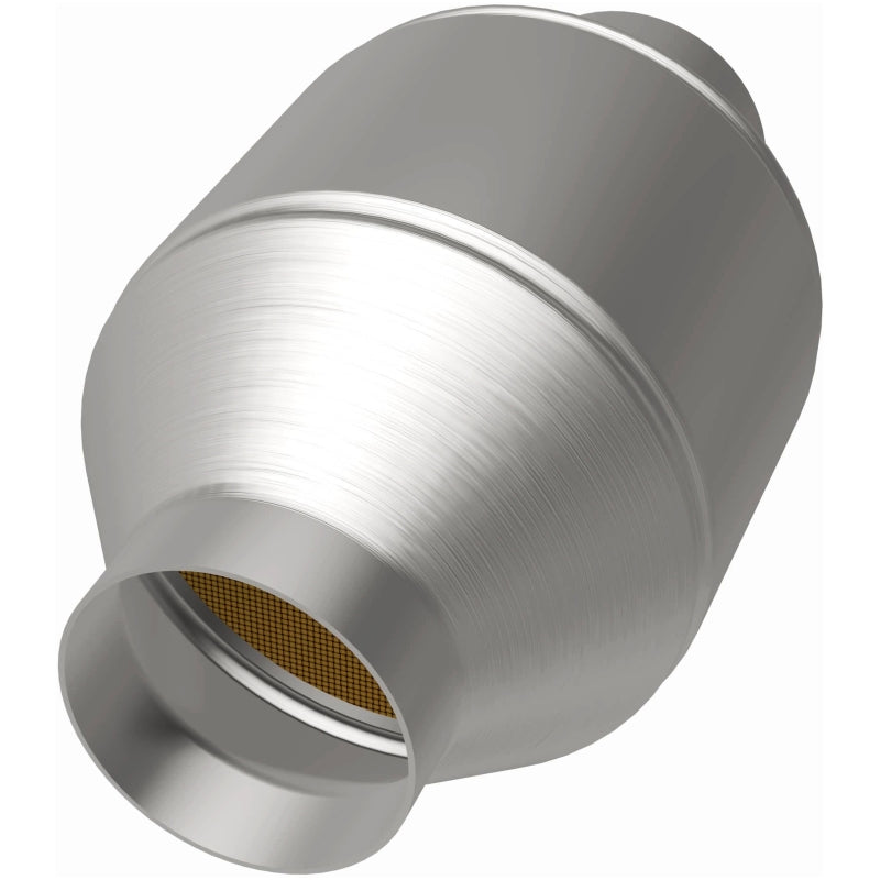 MagnaFlow 51656 Univ Cat Conv 2.5in Inlet/Outlet Center/Center Round 3in Body L x 5in W x 8.75in Overall L - #51656