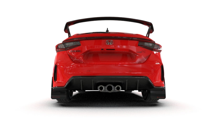 Rally Armor UR Mud Flaps - 2023-2026 Honda Civic - Black/Blue Logo - #MF97-UR-BLK-NB