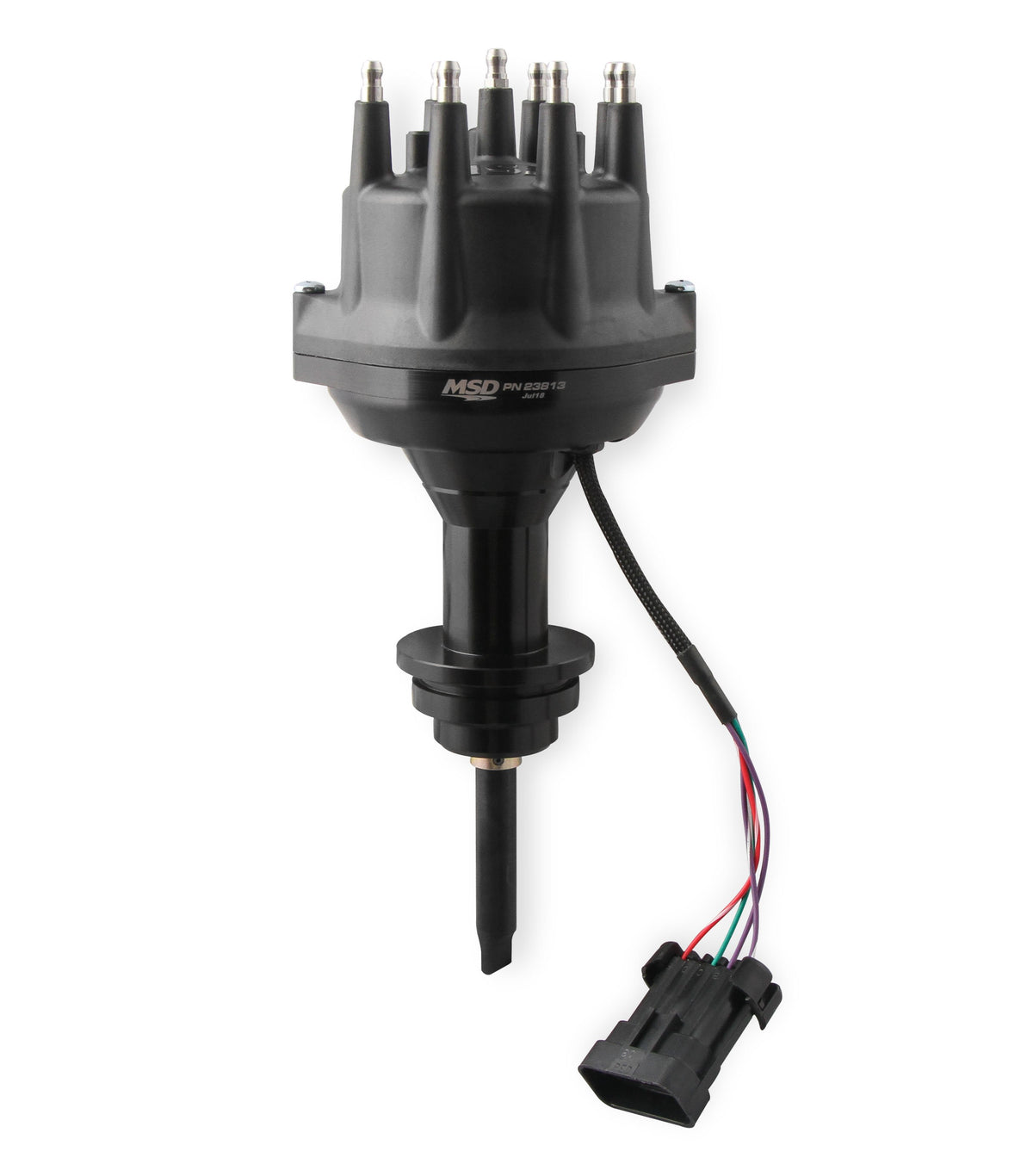 MSD 23813 Black, for Chrysler 318-360 Dual Sync Distributor