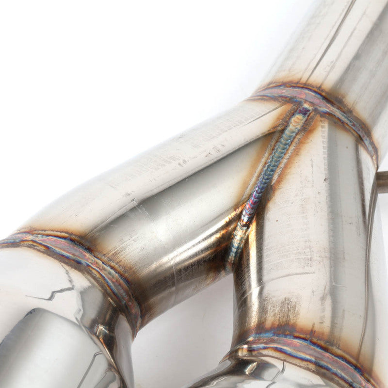 BLOX Racing 2022+ WRX Muffler Delete / Axle Back Single Wall 4in - Polished Tips BXEX-51106