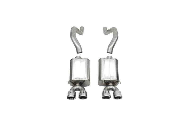 Corsa 2006-2013 Chevrolet Corvette C6 Z06 7.0L V8 Polished Sport Axle-Back Exhaust