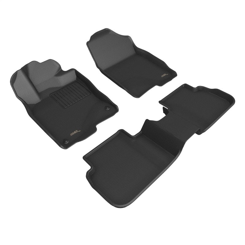 3D MAXpider Kagu Front & Rear Floor Mats for 2022-2023 Acura Integra / Honda Civic (W Rear Usb Port)