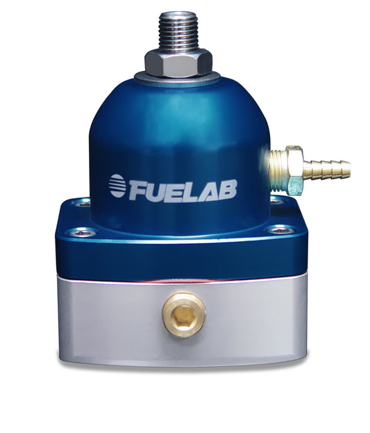 Fuelab 53501-3 535 EFI Adjustable Mini FPR 25-90 PSI (2) -6AN In (1) -6AN Return - Blue