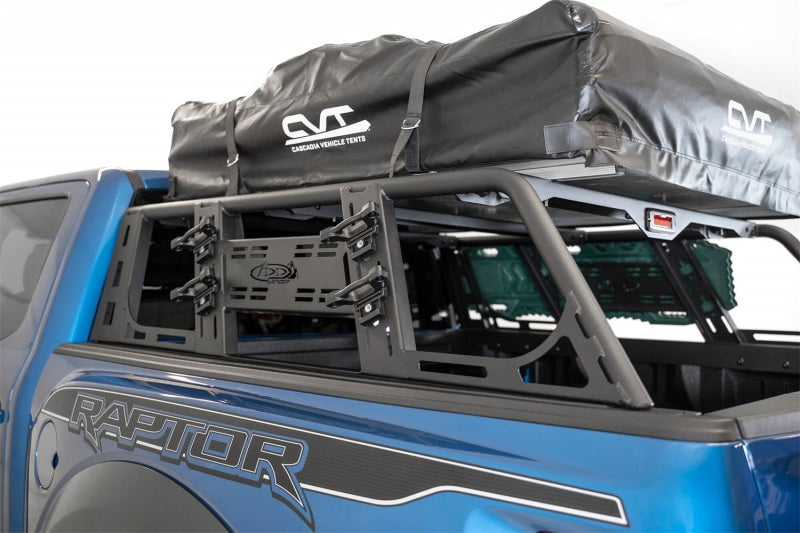 Addictive Desert Designs for 2015+ Ford F-150 Overlander Chase Rack w/ 3rd Brake Light - Hammer Black
