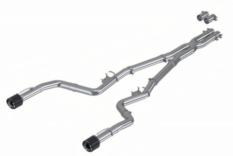 MBRP Charger/3in Race Profile Cat-Back with Dual Carbon Fiber Tips Exhaust