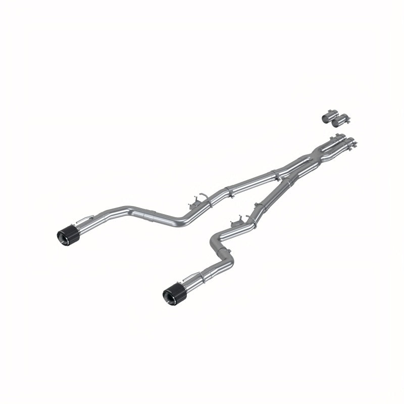 MBRP Charger/3in Race Profile Cat-Back with Dual Carbon Fiber Tips Exhaust