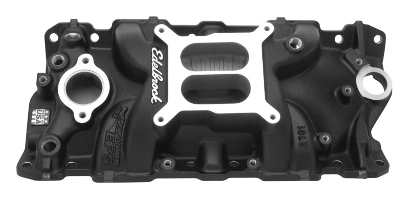 Edelbrock 27013 Performer EPS Intake Manifold Black for Small Block Chevrolet