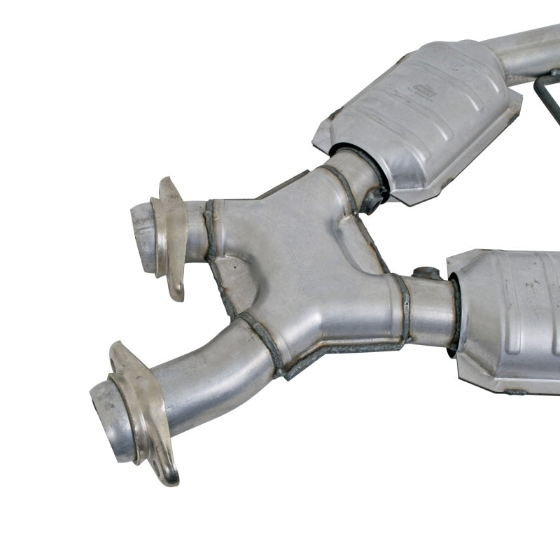 BBK Performance 1666 High Flow X-Pipe with Catalytic Converters (2-1/2 in) for 1996-1998 Ford Mustang GT 4.6L