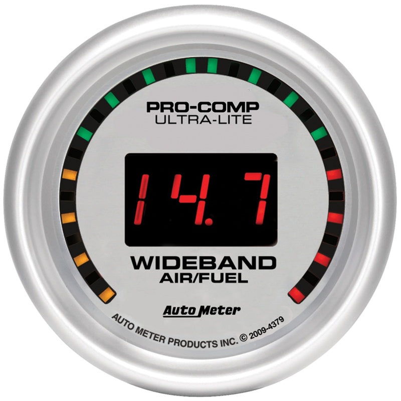 AutoMeter 4379 Ultra-Lite 52mm Digital Wideband Air/Fuel Ratio Street Gauge