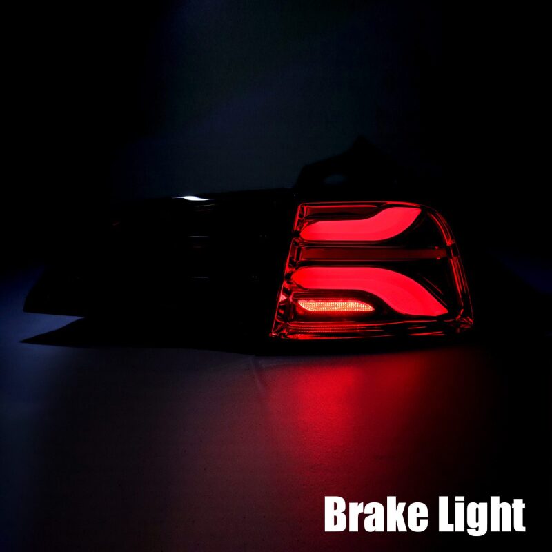 AlphaRex 601030 20-22 Tesla Model Y PRO-Series LED Tail Lights Jet Black w/Sequential Signal