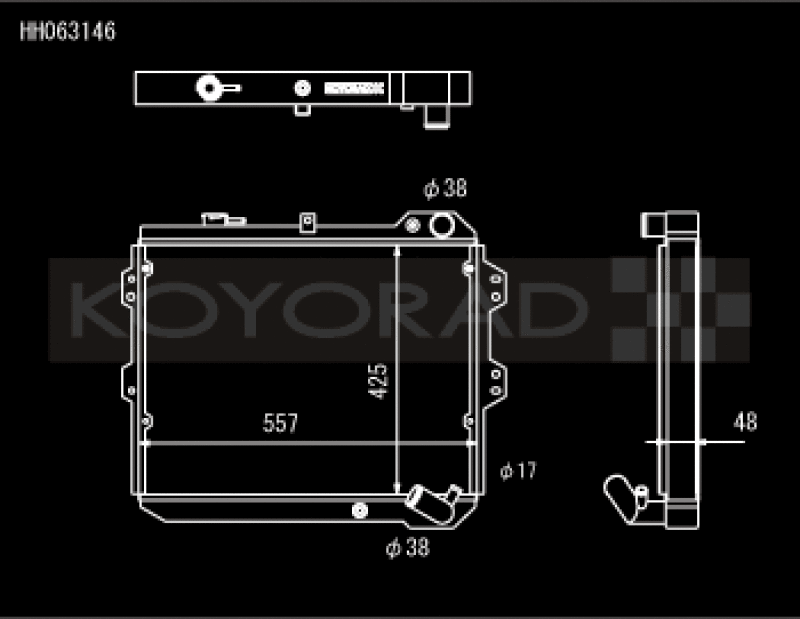 Koyo HH063146 for 83-85 Mazda RX-7 fits 1.1/1.3L MT (Includes GSL-SE Trim)
