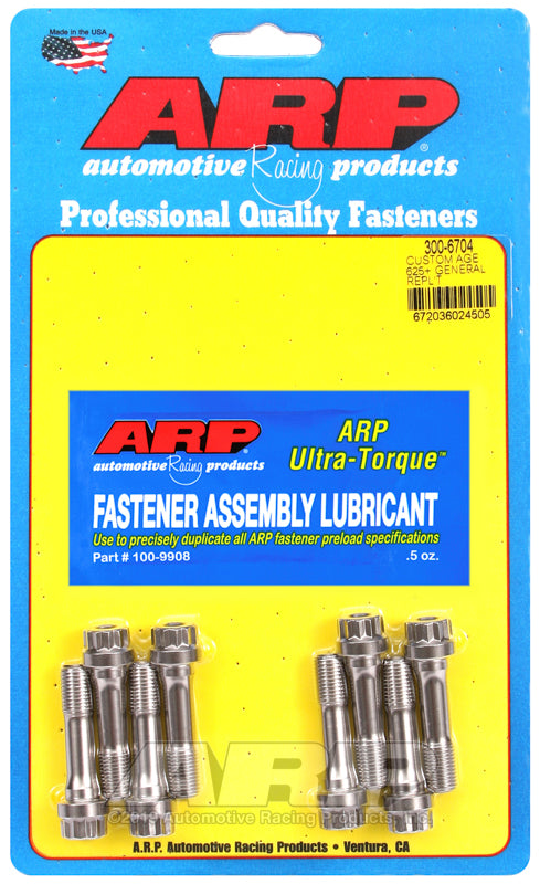 ARP 300-6704 Custom Age 625+ General Replacement Rod Bolts