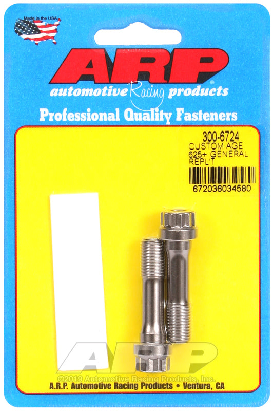 ARP 300-6724 3/8in CA625+ General Replacement Rod Bolt Kit (Set of 2)