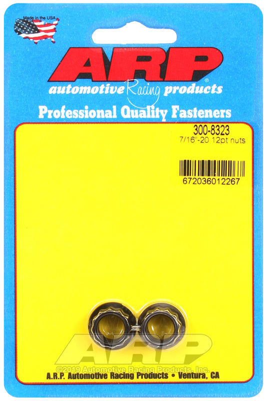 ARP 300-8323 7/16in-20 12pt Nut Kit (Pack of 2)