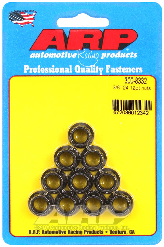 ARP 300-8332 3/8in-24 12pt Nut Kit