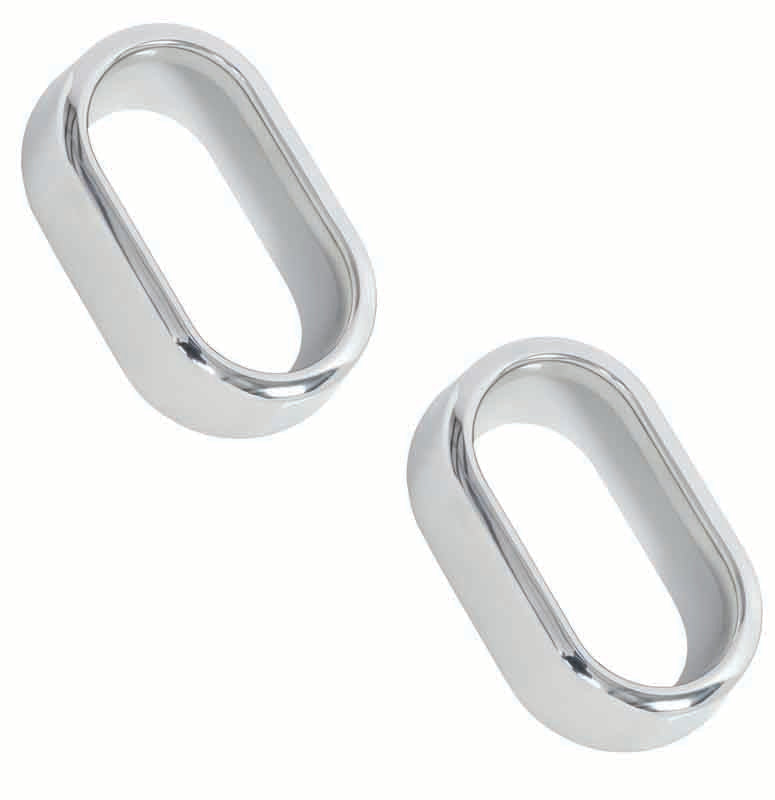 Kentrol 30006 Interior Door Handle Bezels Pair for 2007-2010 Jeep Wrangler JK - Polished Silver