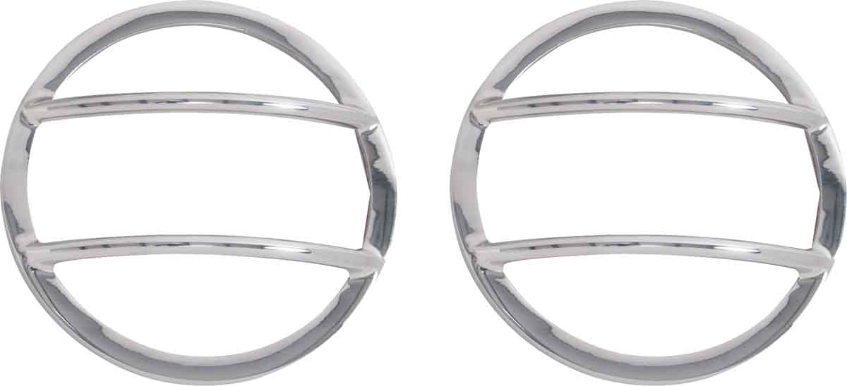 Kentrol 30014 Fog Light Covers Pair for 2007-2018 Jeep Wrangler JK - Polished Silver