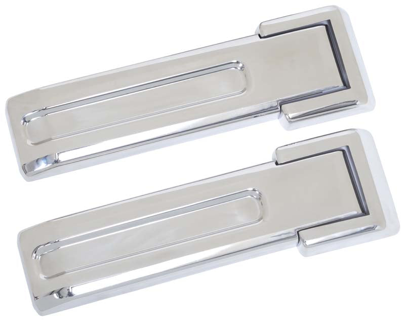 Kentrol 30017 Tailgate Hinge Overlays 4 Piece for 2007-2018 Jeep Wrangler JK - Polished Silver