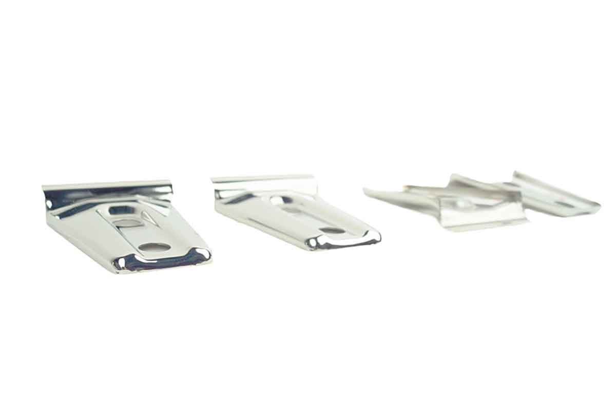 Kentrol 30020 Door Hinge Overlays 4 Piece for 2007-2018 Jeep Wrangler JK 2-Door - Polished Silver