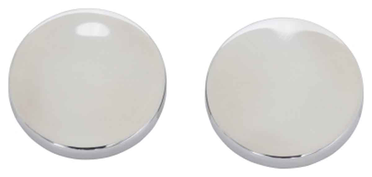 Kentrol 30022 Liftgate Button Covers Pair for 2007-2018 Jeep Wrangler JK - Polished Silver