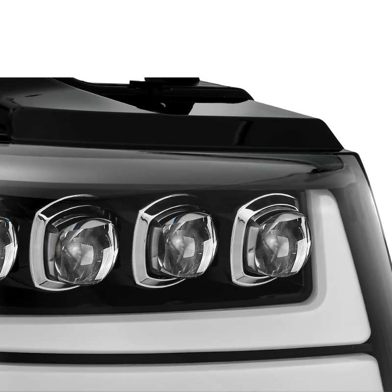 AlphaRex 880287 07-13 Chevrolet Avalanche NOVA LED Projector Headlights Plank Style Gloss Black w/Activation Light/DRL