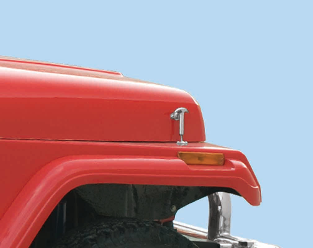 Kentrol 30401 Hood Catch Pair for 1955-1995 Jeep CJ Wrangler YJ - Polished Silver