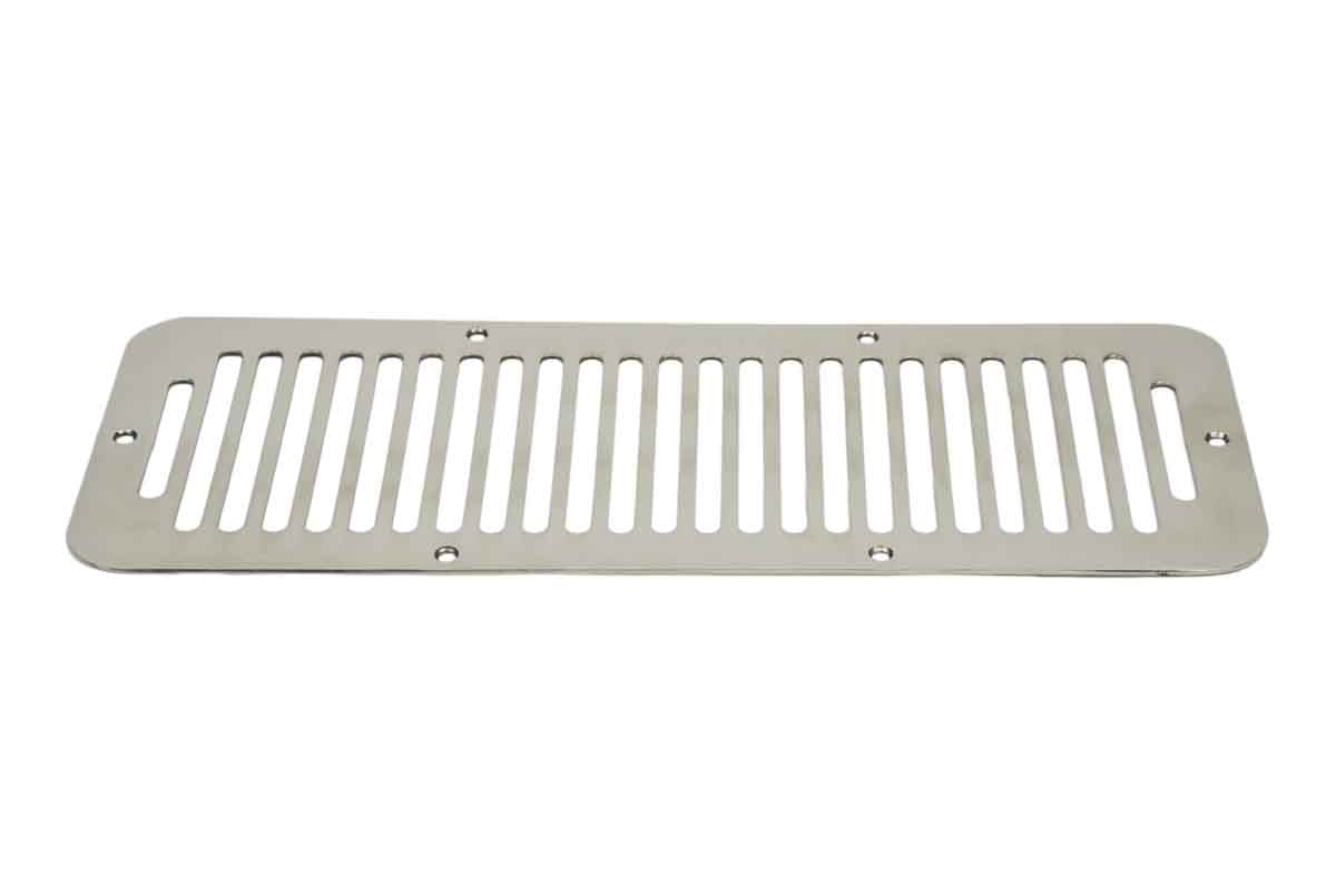 Kentrol 30406 Cowl Vent for 1978-1995 Jeep CJ Wrangler YJ - Polished Silver