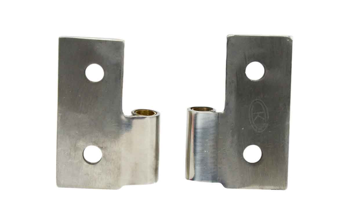 Kentrol 30407 Lower Door Hinge Pair for 1976-2006 Jeep CJ Wrangler YJ TJ LJ - Polished Silver