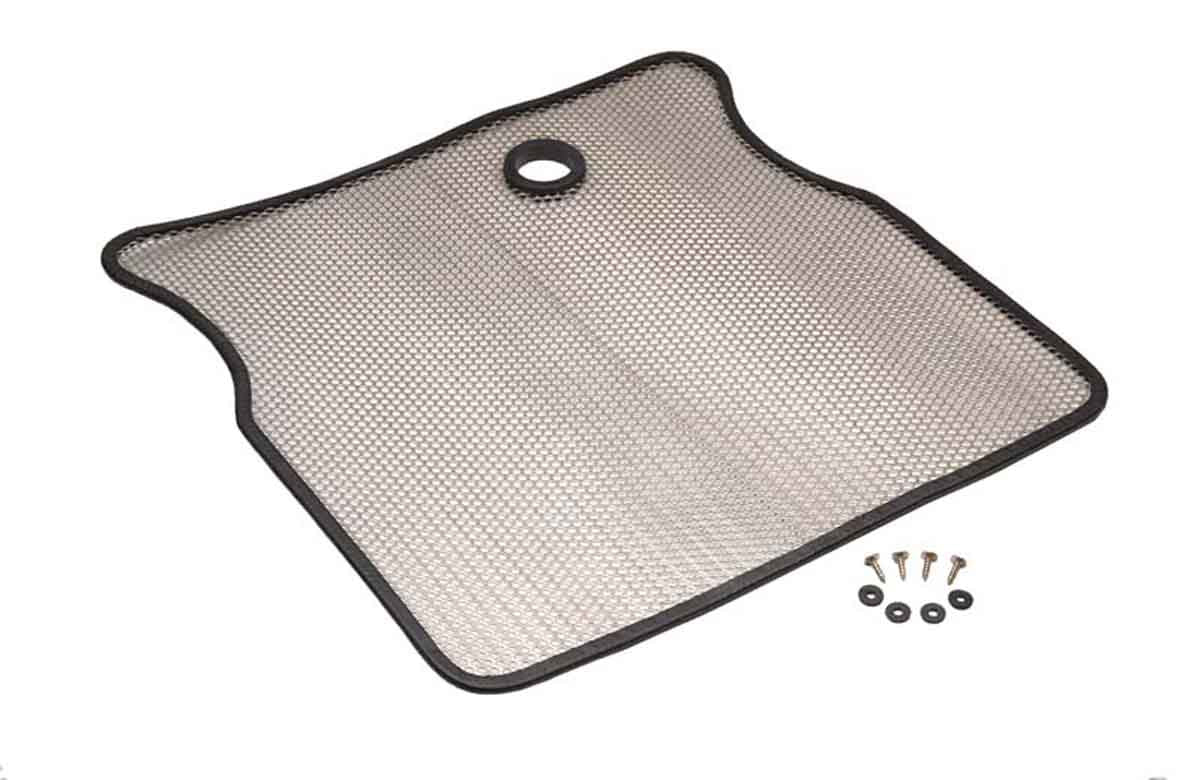 Kentrol 30410 Bug Shield for 1955-1995 Jeep CJ Wrangler YJ - Polished Silver