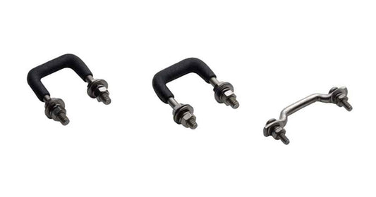 Kentrol 30411 Windshield Tie Down Kit for 1955-1995 Jeep CJ Wrangler YJ - Polished Silver