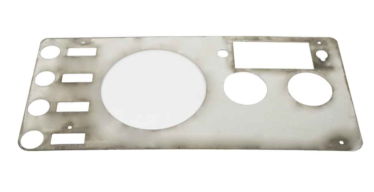 Kentrol 30412 Gauge Cover for 1977-1986 Jeep CJ5 CJ7 CJ8 - Polished Silver