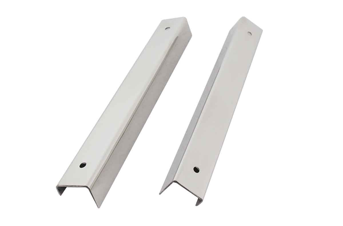 Kentrol 30415 Entry Guards Pair for 1955-1983 Jeep CJ5 - Polished Silver