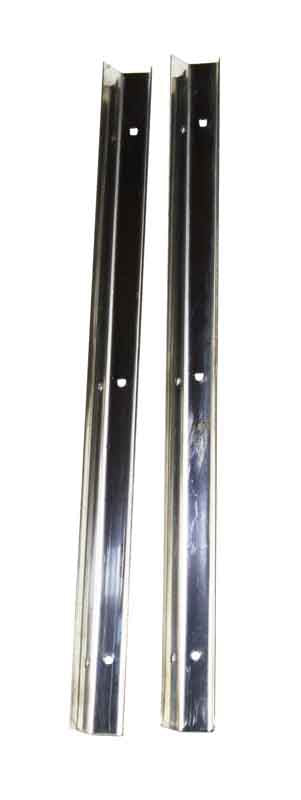 Kentrol 30416 Entry Guards Pair for 1976-1995 Jeep CJ Wrangler YJ - Polished Silver