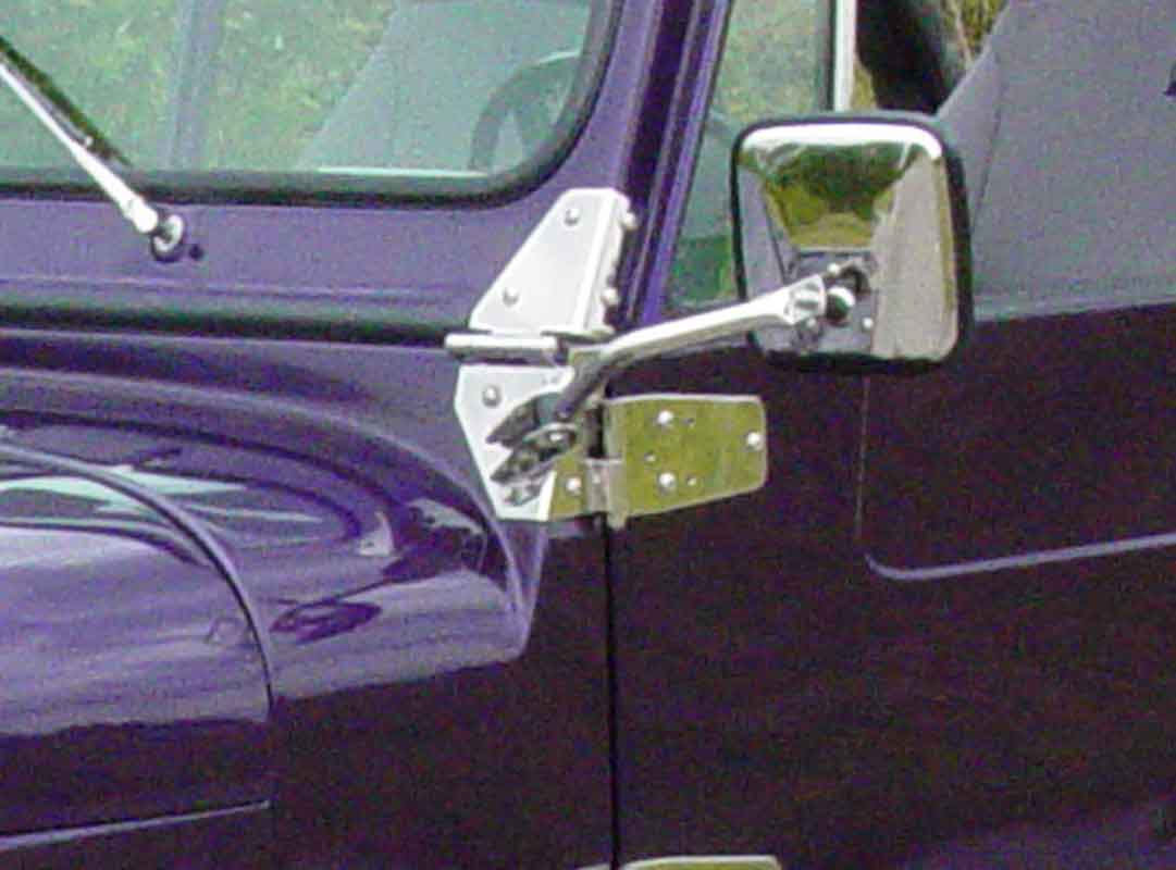 Kentrol 30417 Side Mirror Kit Pair for 1955-1986 Jeep CJ5 CJ7 CJ8 - Polished Silver