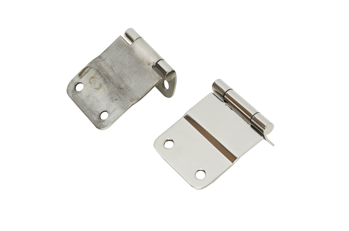 Kentrol 30419 Tailgate Hinge Pair for 1976-1986 Jeep CJ7 CJ8 - Polished Silver