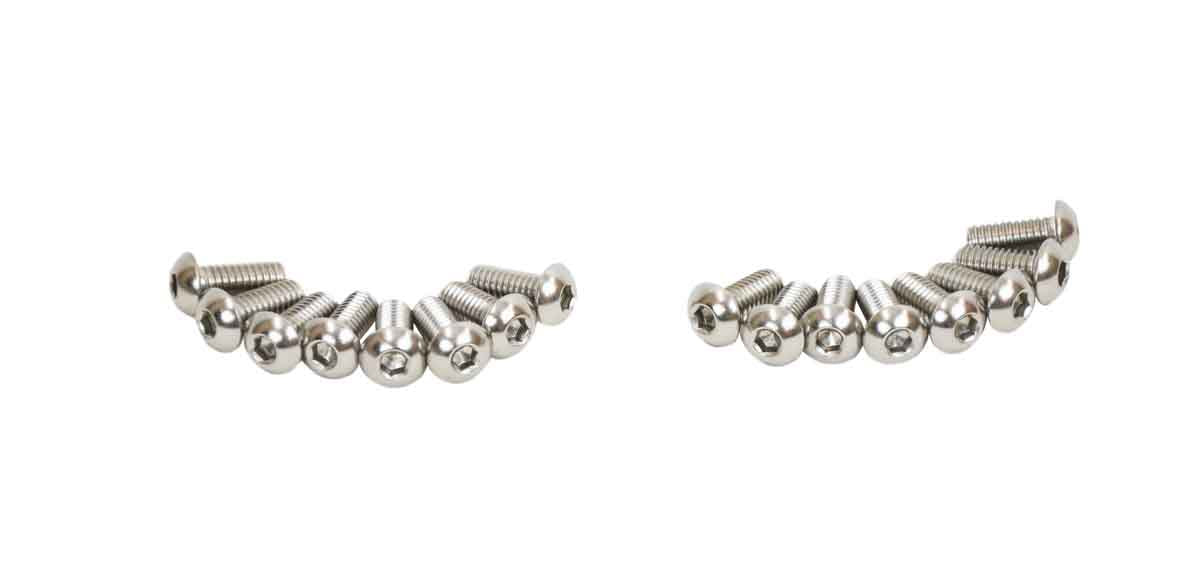 Kentrol 30427 Windshield Hinge Pair without Mirror Holes for 1976-1995 Jeep CJ Wrangler YJ - Polished Silver