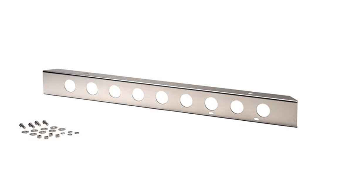 Kentrol 30428 42in Front Bumper with License Plate Holes for 1955-1986 Jeep CJ5 CJ7 CJ8 - Polished Silver