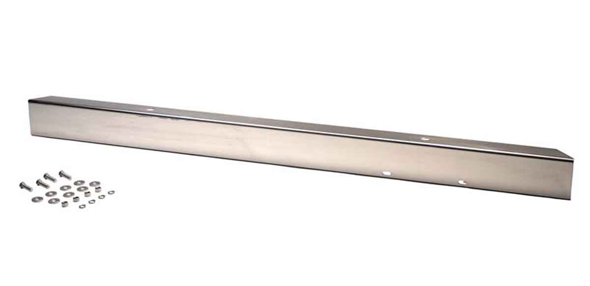 Kentrol 30430 54in Front Bumper without License Plate Holes for 1955-1986 Jeep CJ5 CJ7 CJ8 - Polished Silver