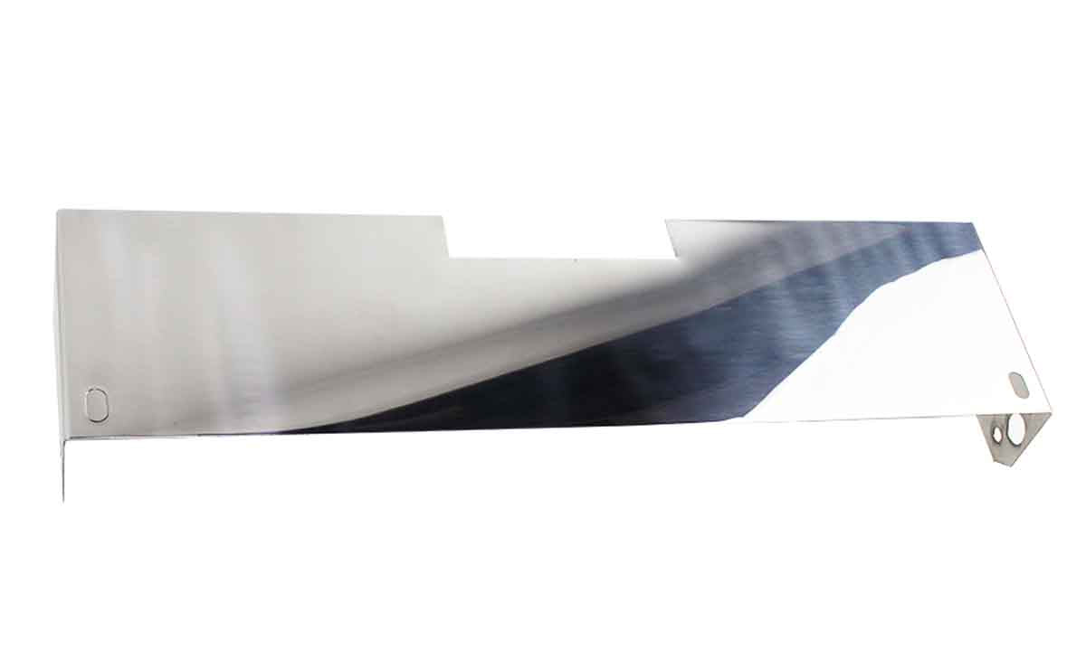 Kentrol 30433 Frame Cover for 1972-1995 Jeep CJ Wrangler YJ - Polished Silver
