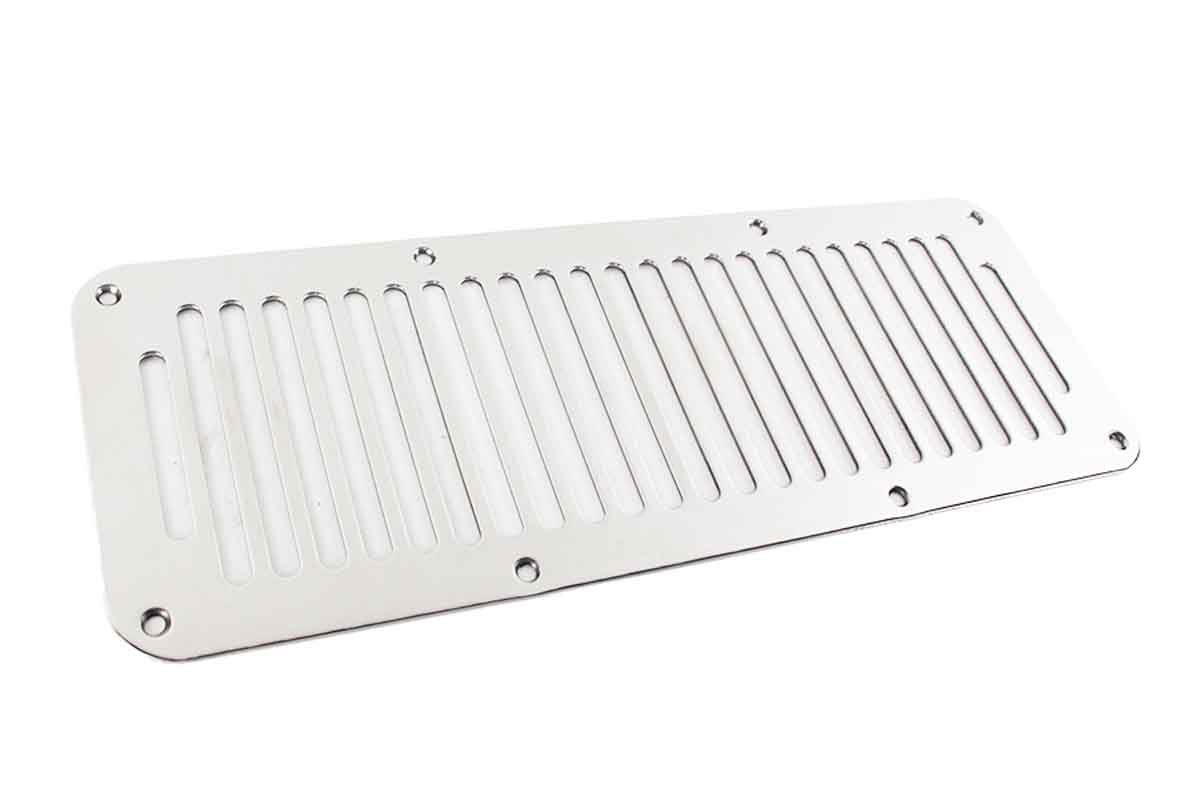 Kentrol 30458 Cowl Vent 8 Hole for 1978-1995 Jeep CJ Wrangler YJ - Polished Silver