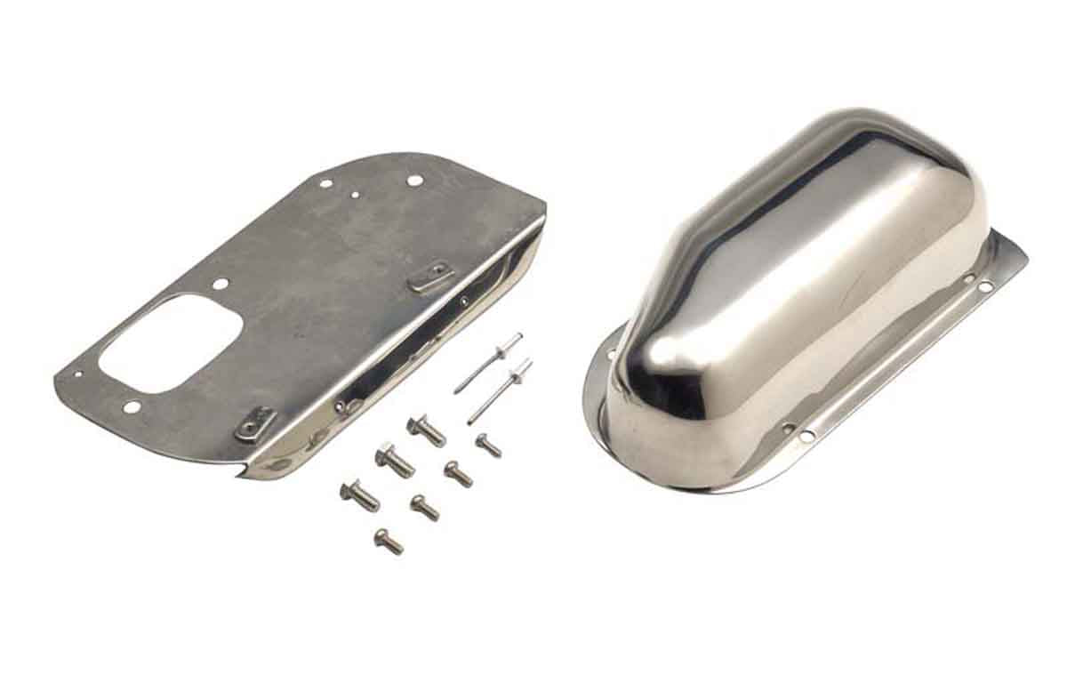 Kentrol 30459 Wiper Motor Cover for 1976-1986 Jeep CJ5 CJ7 CJ8 - Polished Silver
