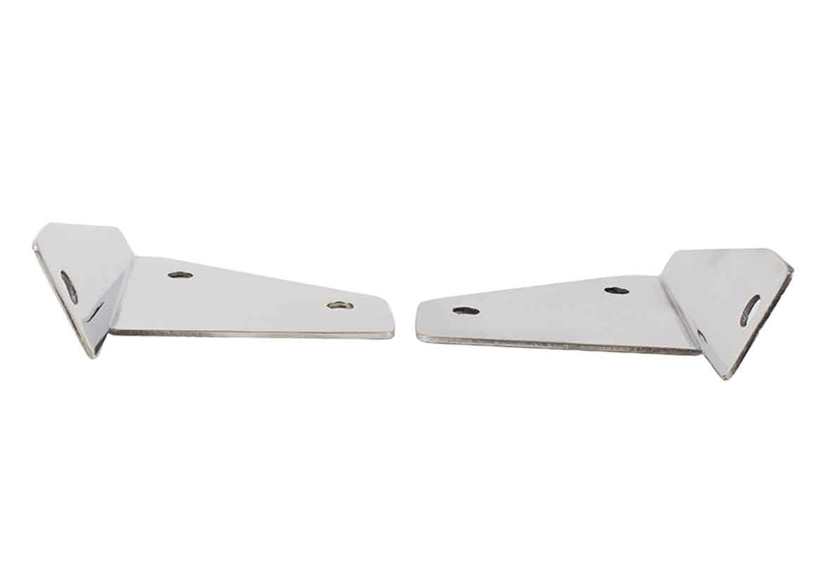 Kentrol 30461 Spot Light Brackets Pair for 1976-1995 Jeep CJ Wrangler YJ - Polished Silver