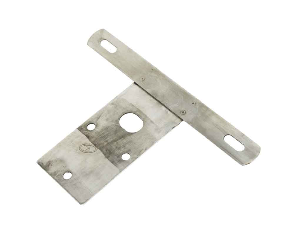 Kentrol 30472 License Plate Bracket for 1976-1986 Jeep CJ5 CJ7 CJ8 - Polished Silver