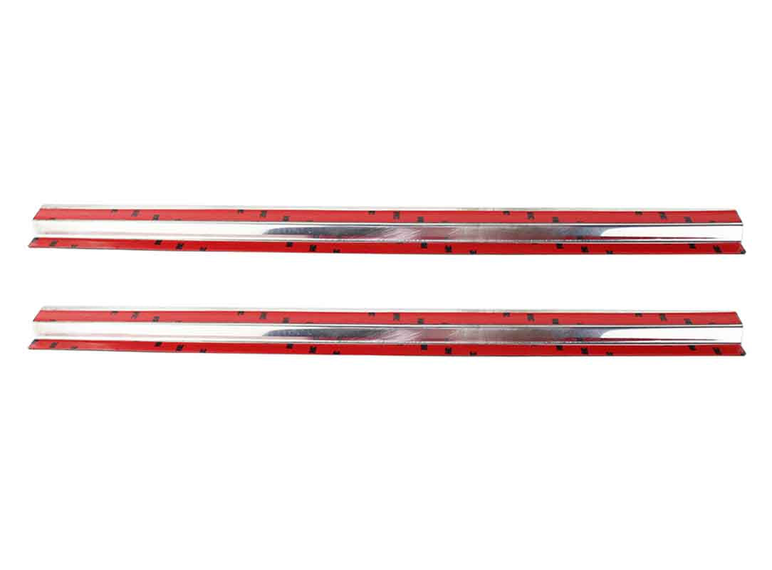 Kentrol 30494 Entry Guards Pair for 1997-2006 Jeep Wrangler TJ LJ - Polished Silver