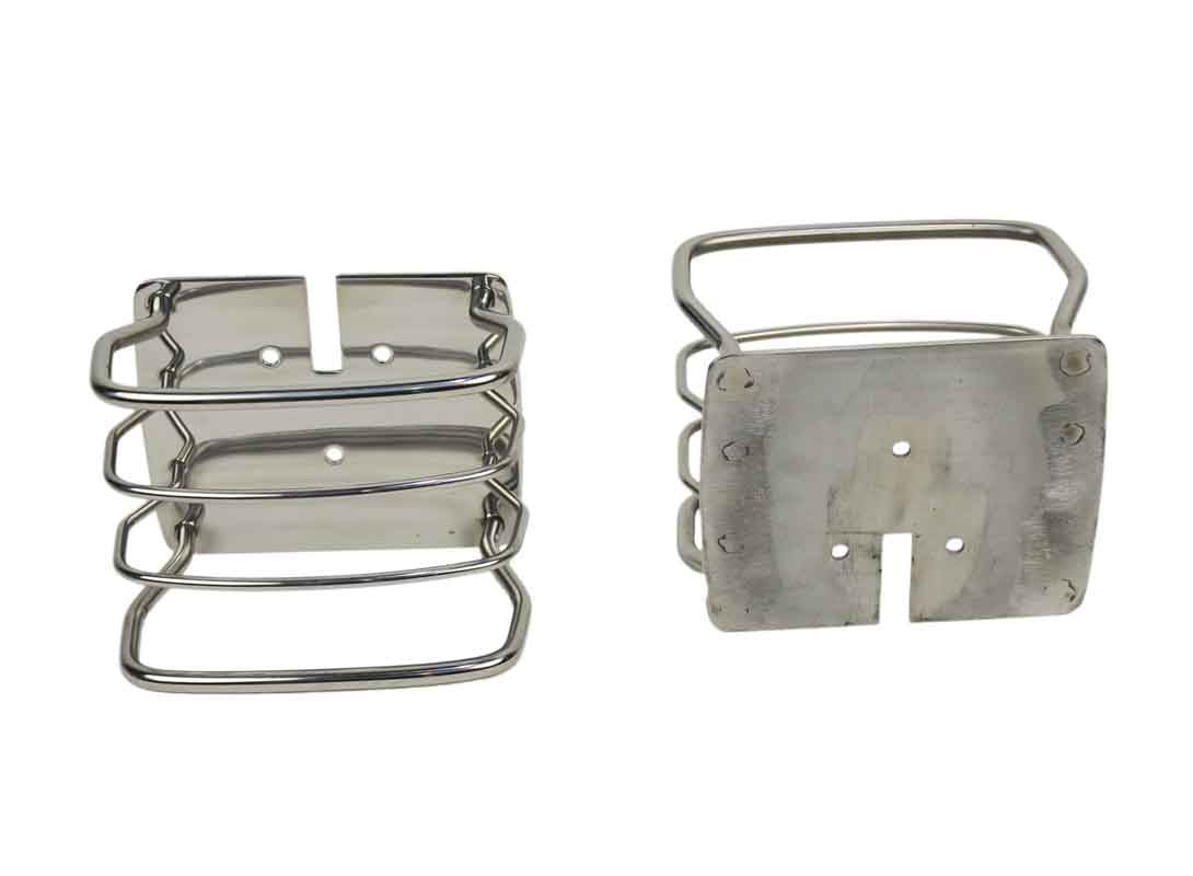 Kentrol 30497 Taillight Guards Pair for 1976-2006 Jeep CJ7 Wrangler YJ TJ LJ - Polished Silver