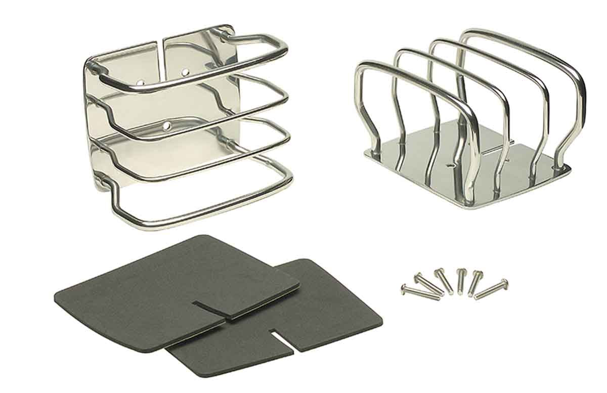 Kentrol 30497 Taillight Guards Pair for 1976-2006 Jeep CJ7 Wrangler YJ TJ LJ - Polished Silver